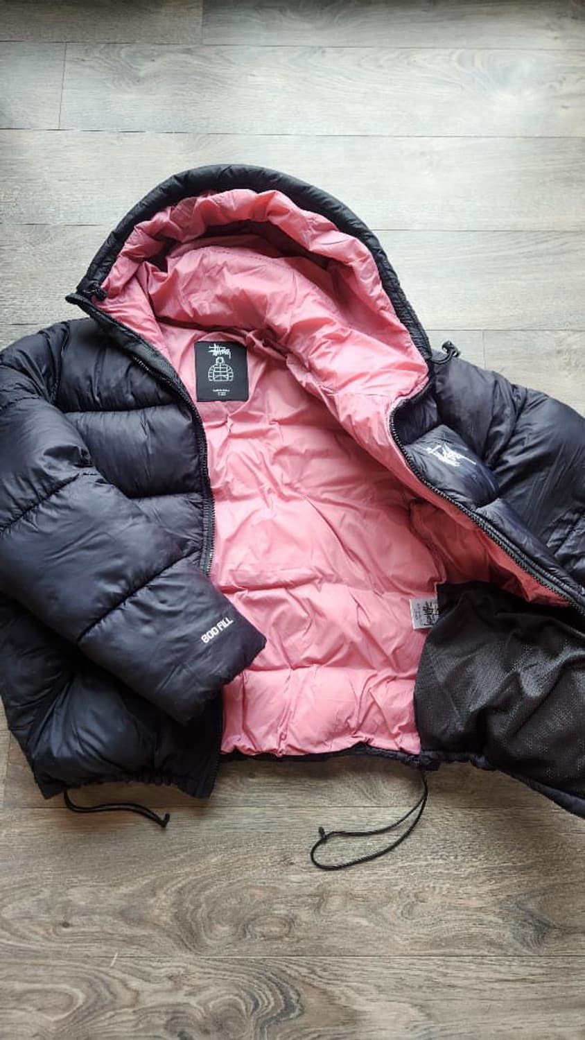 스투시 패딩 ( 마이크로 립스탑 다운 파카 블랙 ) 상품이미지2