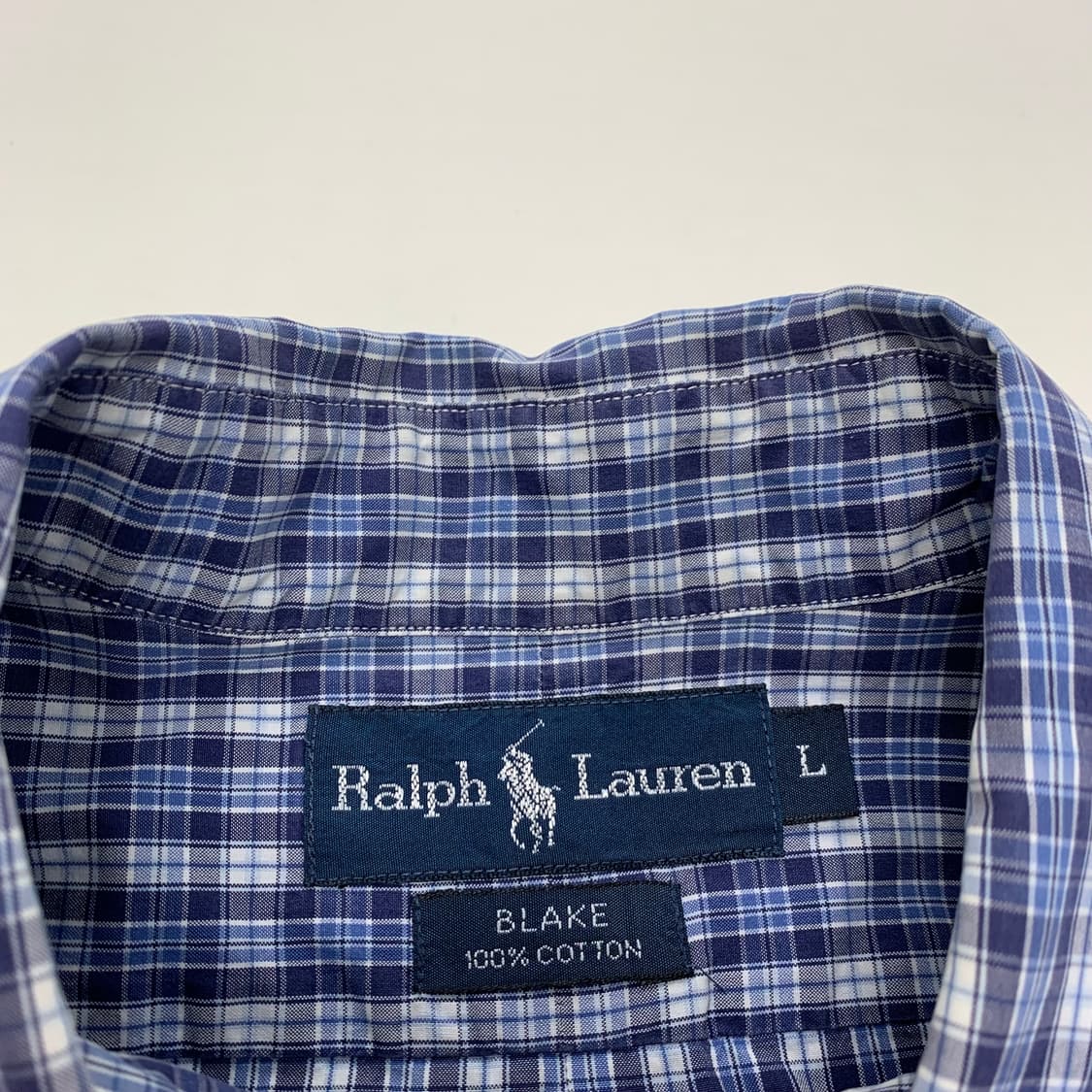 폴로랄프로렌 체크셔츠 반팔남방 (L) 상품이미지3