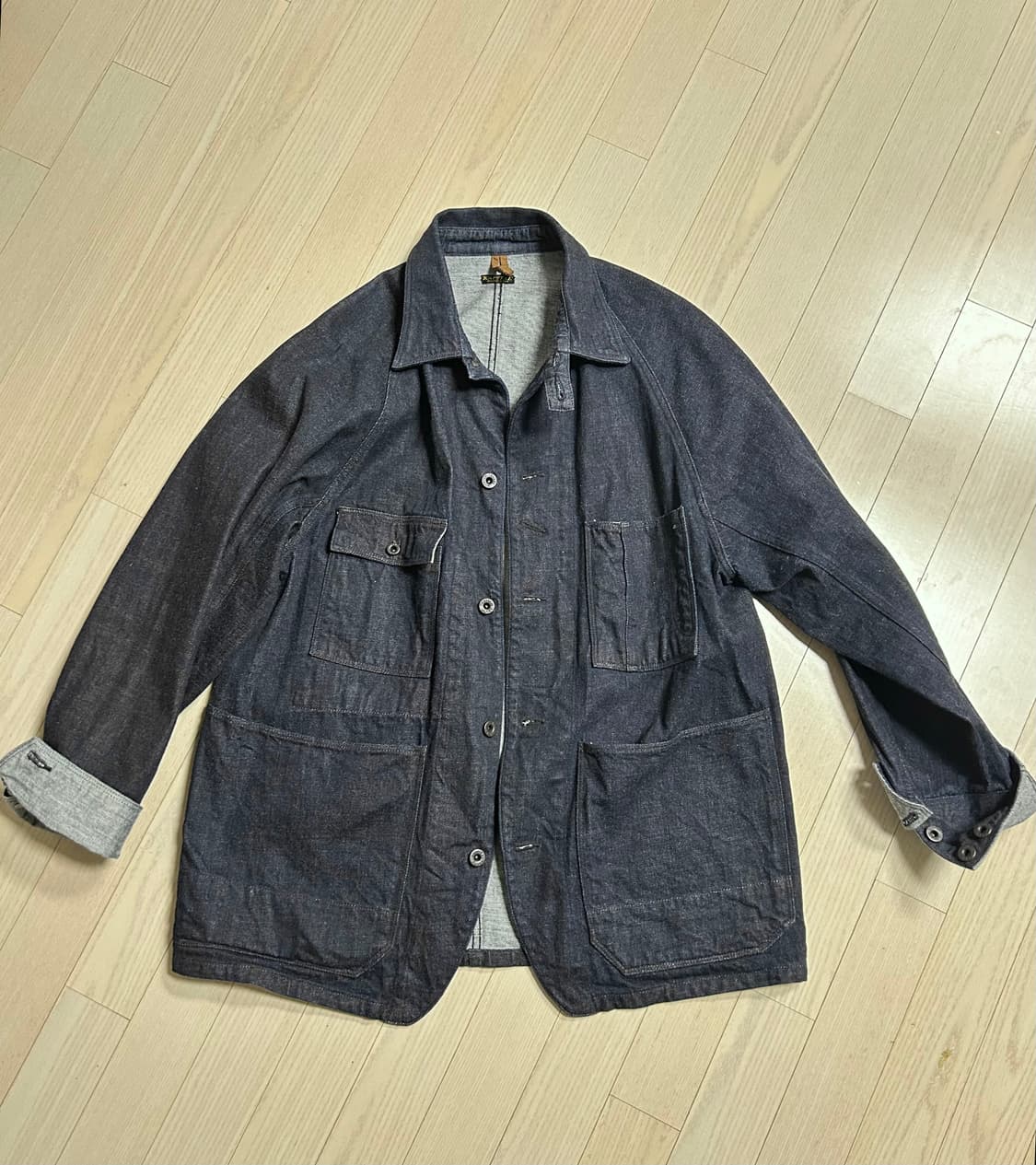 캐피탈 데님 커버올 자켓 상품이미지1