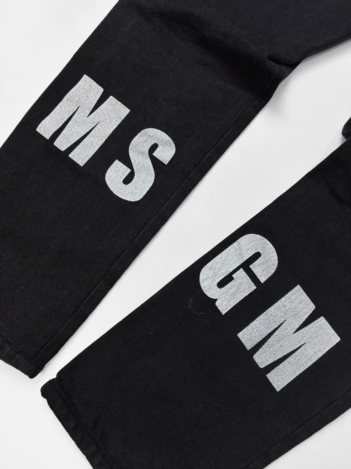 MSGM 17FW 프린트 로고 스트레이트 데님 팬츠 PN5680 상품이미지4