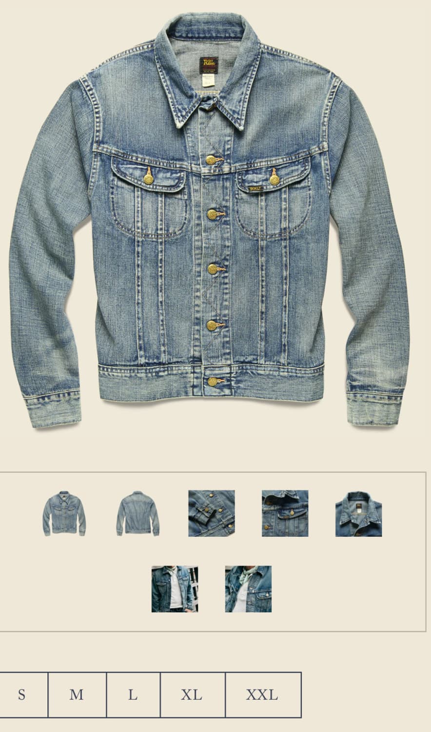 RRL Lot271 리랜드 데님자켓 (M) 상품이미지2