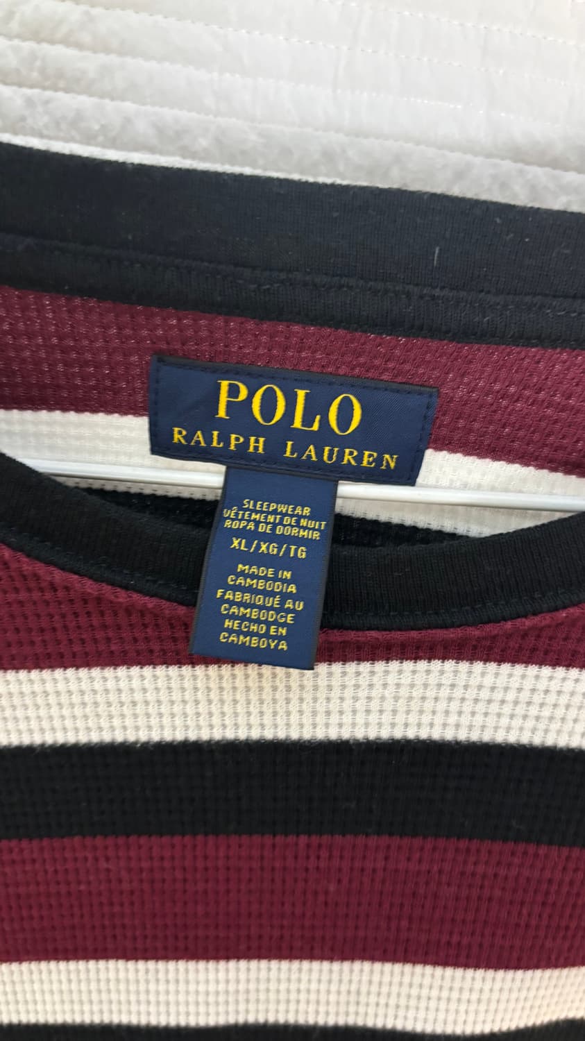 폴로랄프로렌 스트라이프 와플티 상품이미지3