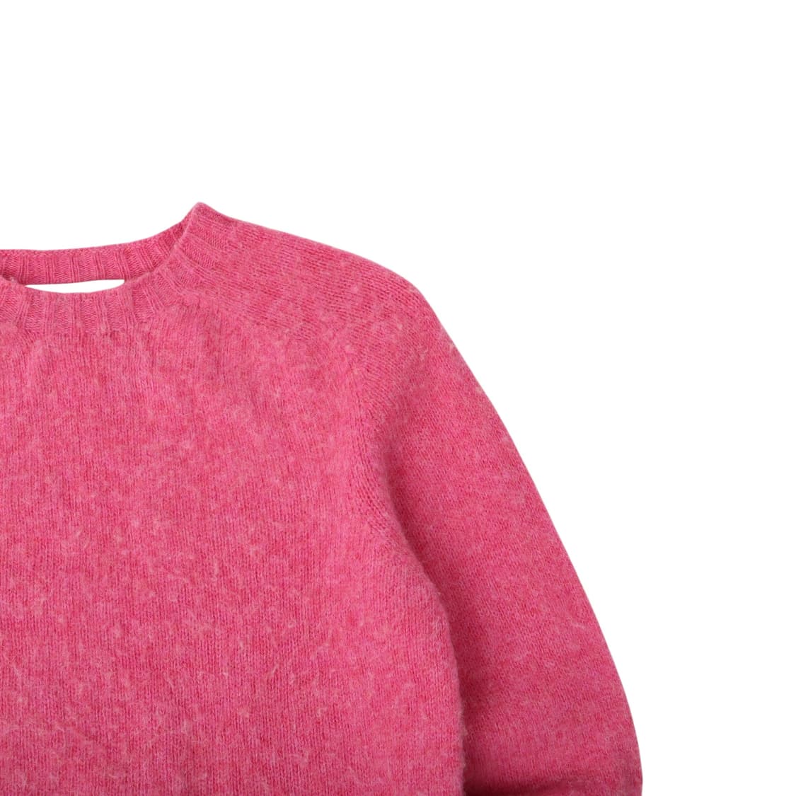 할리오브스코틀랜드 쉐기 크루넥 울 니트 핑크 상품이미지3