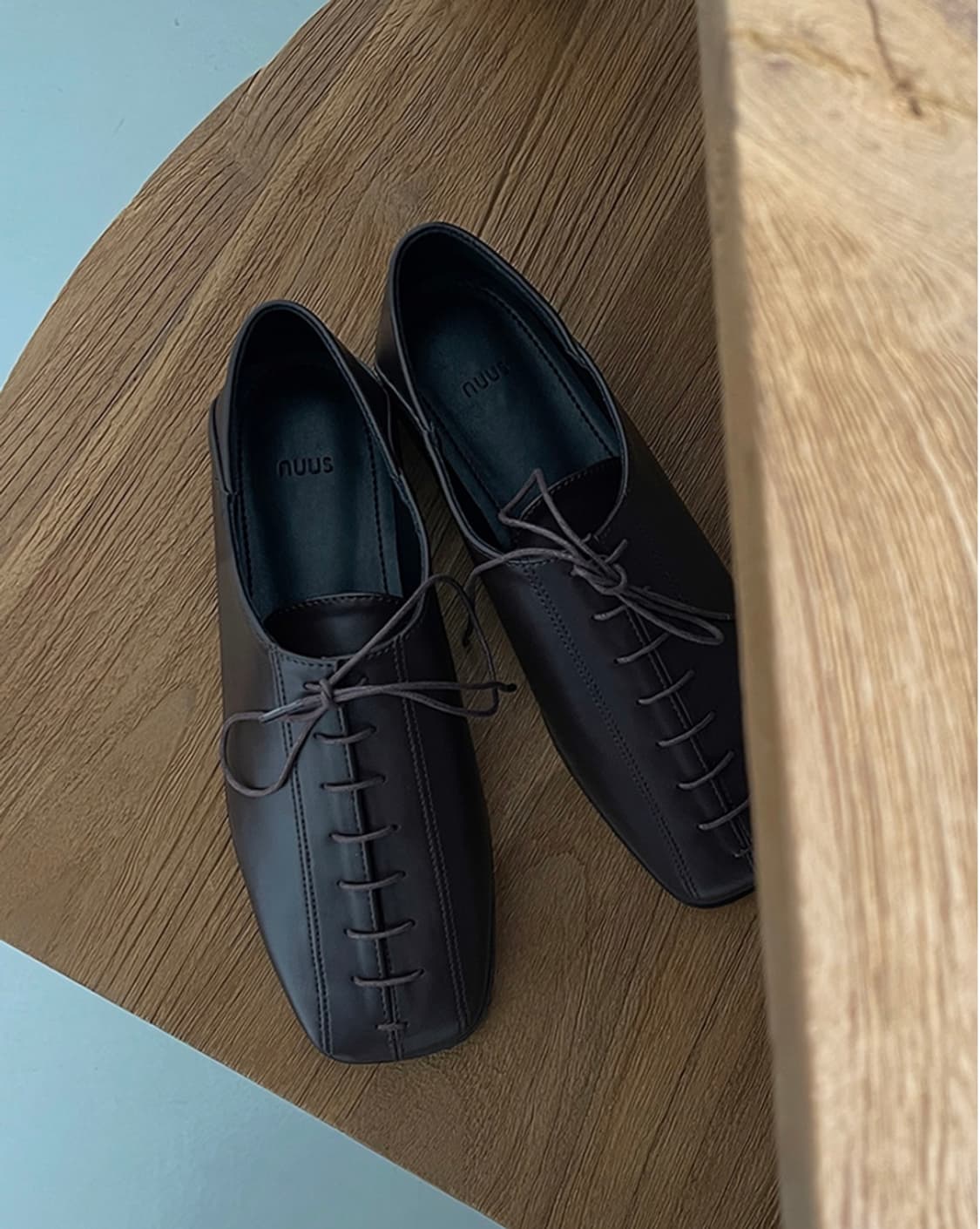 누스 테일러 2-way 레이스업 로퍼 브라운 상품이미지2