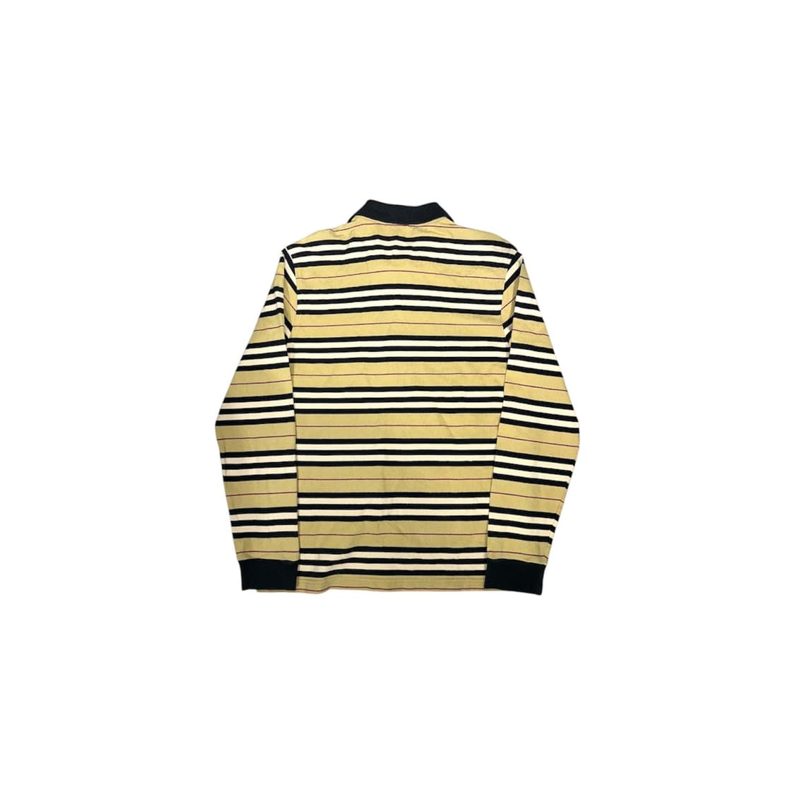 버버리 베이지 런던 줄무늬 스트리이프 카라티 롱슬리브 긴팔티 M 상품이미지6