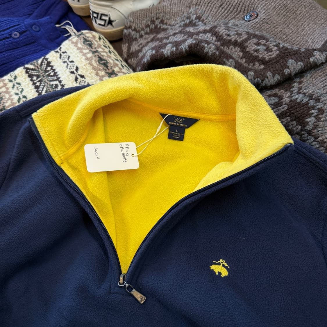 브룩스 브라더스 플리스 아노락 반집업 상품이미지5