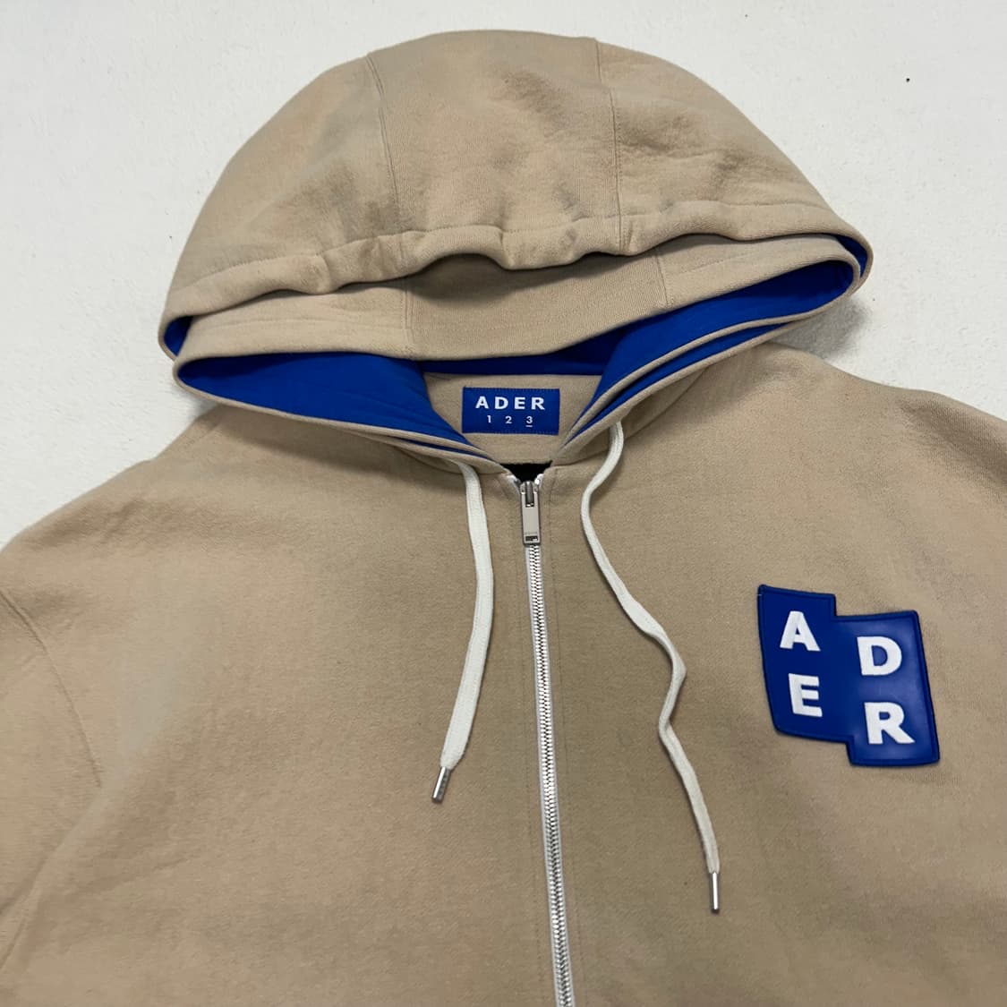 ADER ERROR beige double hood zip-up 상품이미지5