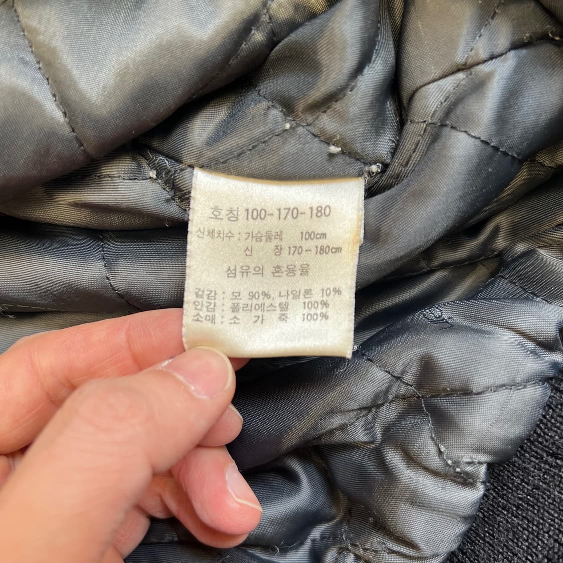 캘빈클라인 레더 배색 스타디움 자켓 상품이미지8