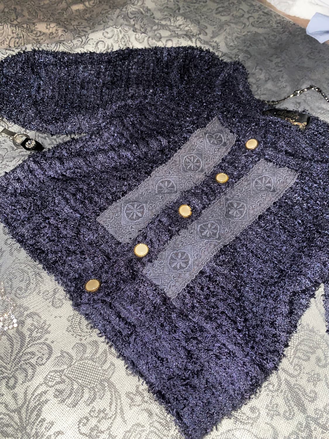 오리엔탈 니트반팔가디건 상품이미지1