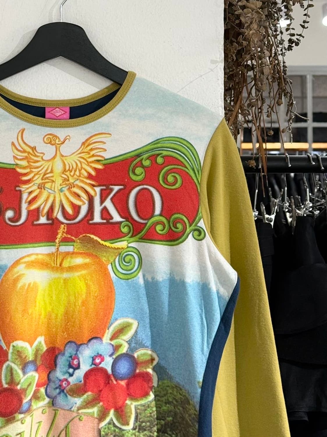 오일릴리 올리브 블루 그래픽 롱 슬리브 상품이미지3