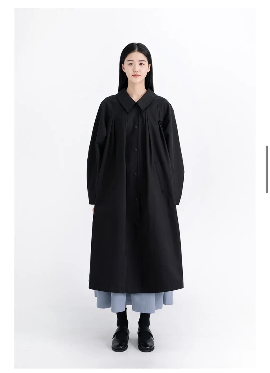 유노이아 플리츠 트렌치 코트 상품이미지1