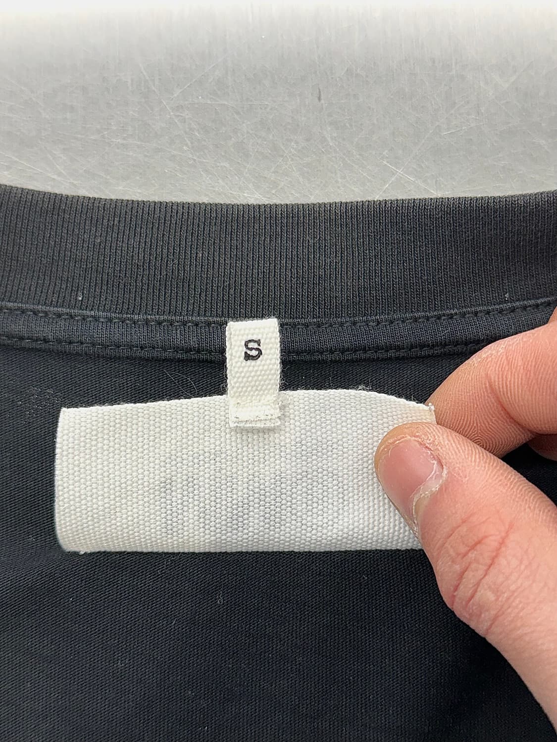 MM6 메종 마르지엘라 블랙 다잉 하프 티셔츠 상품이미지8