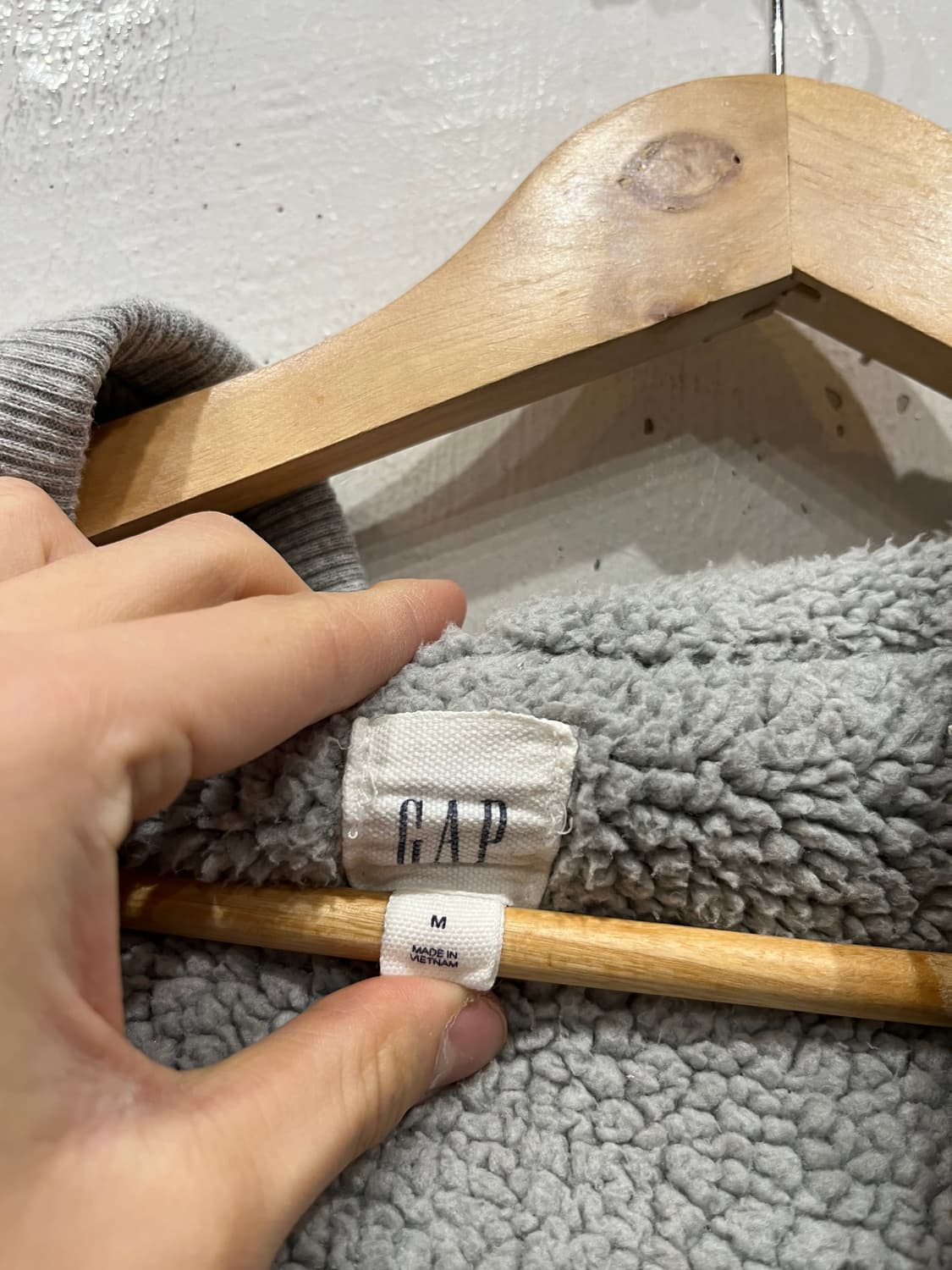 GAP 갭 이너플리스 후드집업 그레이 상품이미지4