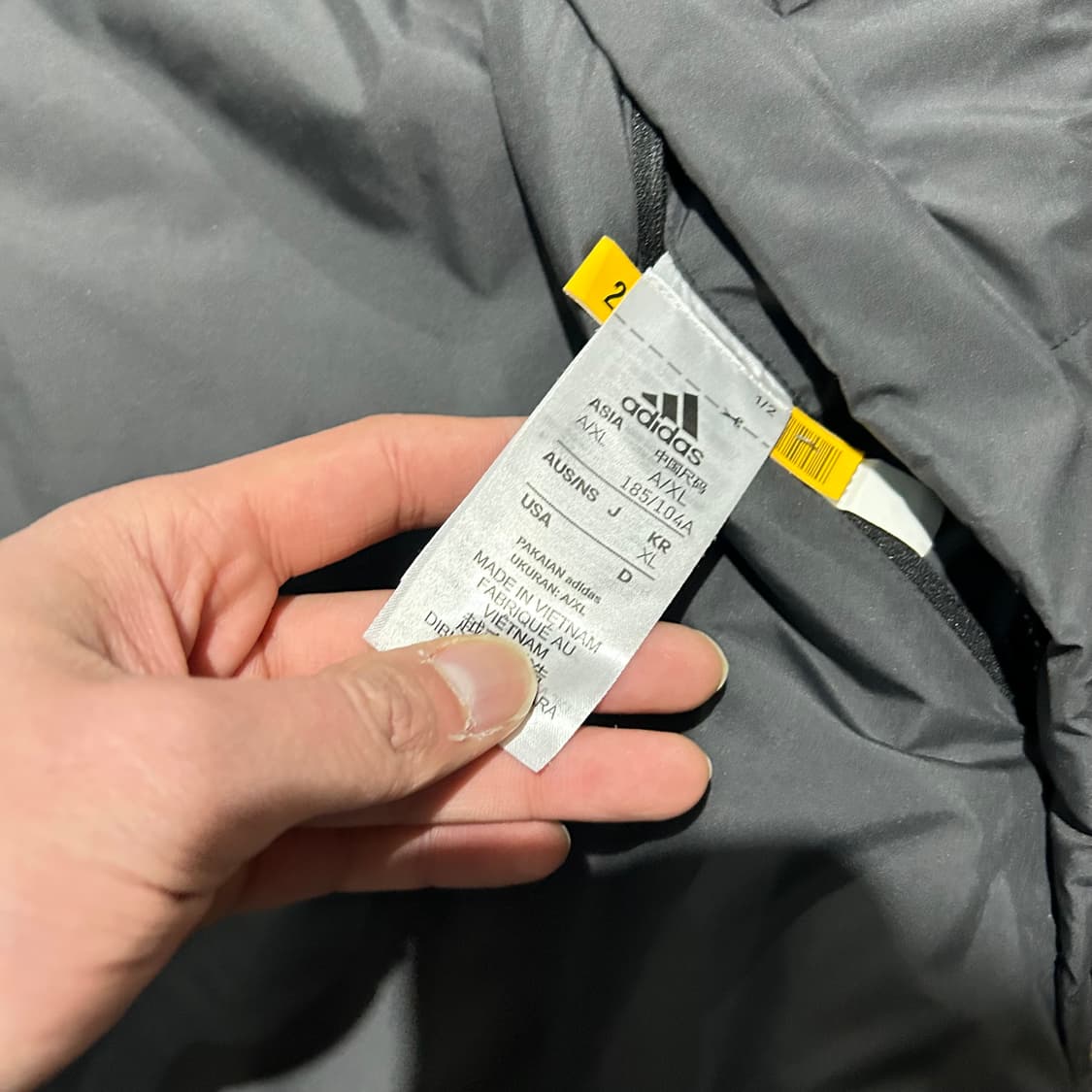 아디다스(ADIDAS)그레이 빅로고 리버시블 플리스 상품이미지9