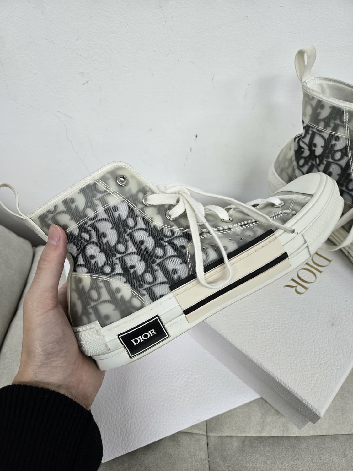 [보증서 정품]디올 오블리크 하이탑 스니커즈 상품이미지3