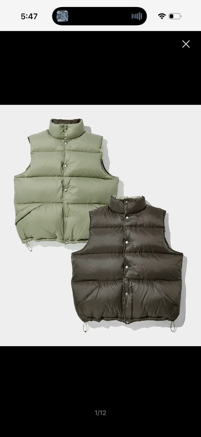 [M] 아웃스탠딩 패딩 베스트 상품이미지1