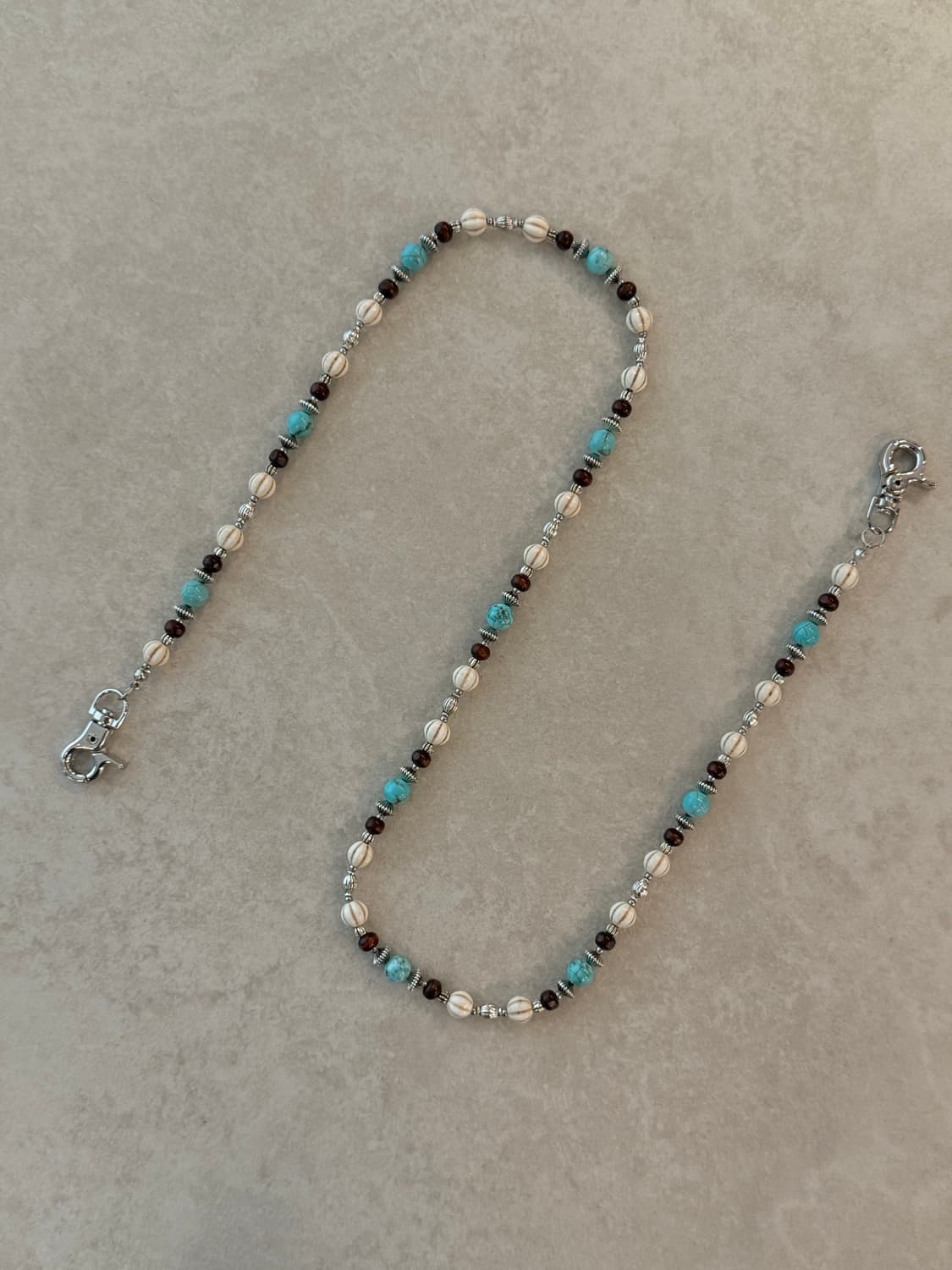 산호 터키포인트 바지체인 상품이미지1