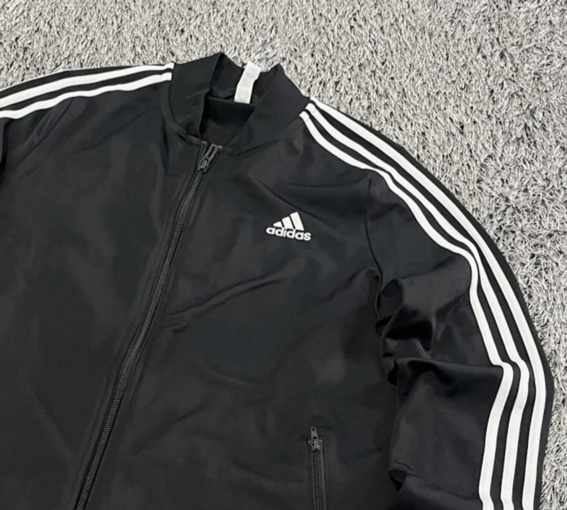 아디다스 블랙 검흰 트랙탑 져지집업 95/M 상품이미지2