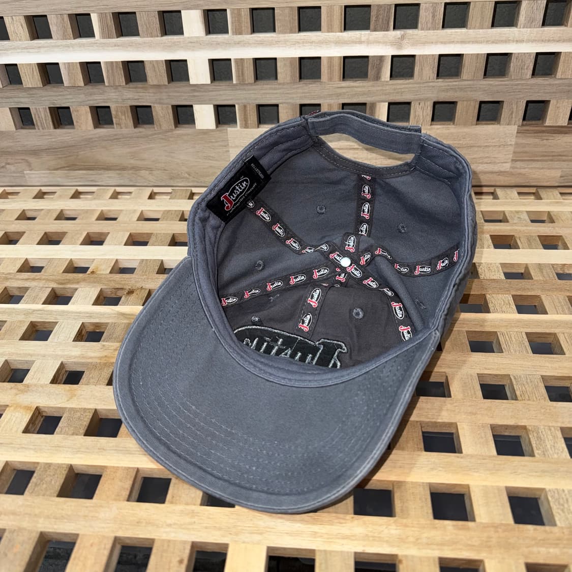 Justin 그레이 코튼 캡  상품이미지5
