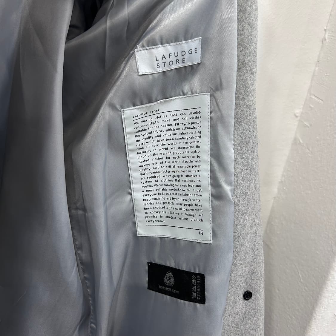 라퍼지스토어 울리치 블랜드 래글런 더블버튼 롱코트 상품이미지3