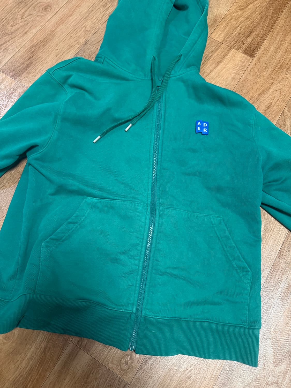 아더에러 시그니피컨트 TRS 태그 후드 집업 01 그린 상품이미지2