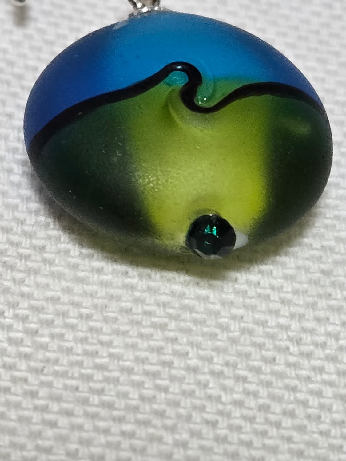 유럽 아틀리에 감성 아트글라스 실버 귀걸이 상품이미지5