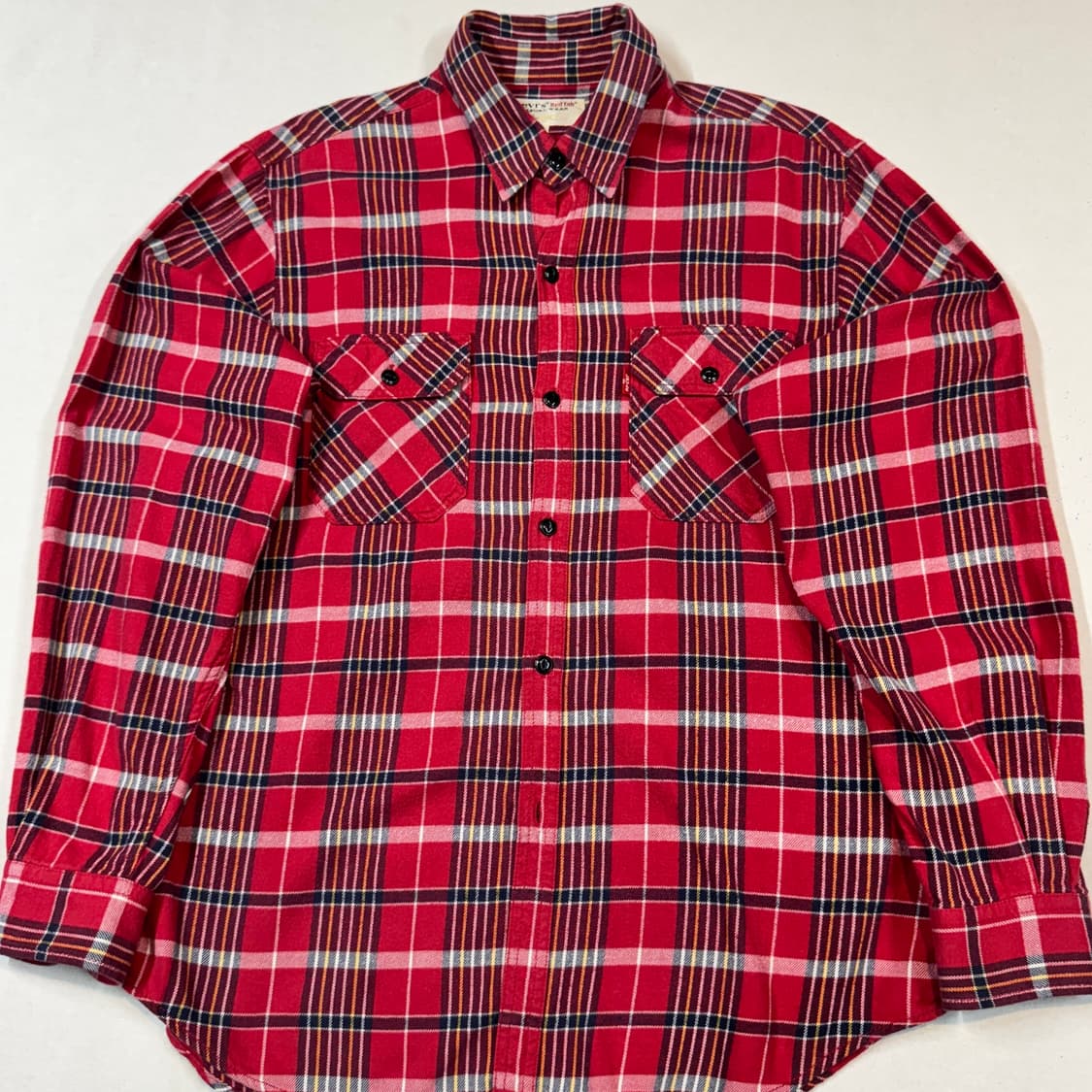 L) 리바이스 Levi's Red Tab 플란넬 레드 체크 셔츠 상품이미지2