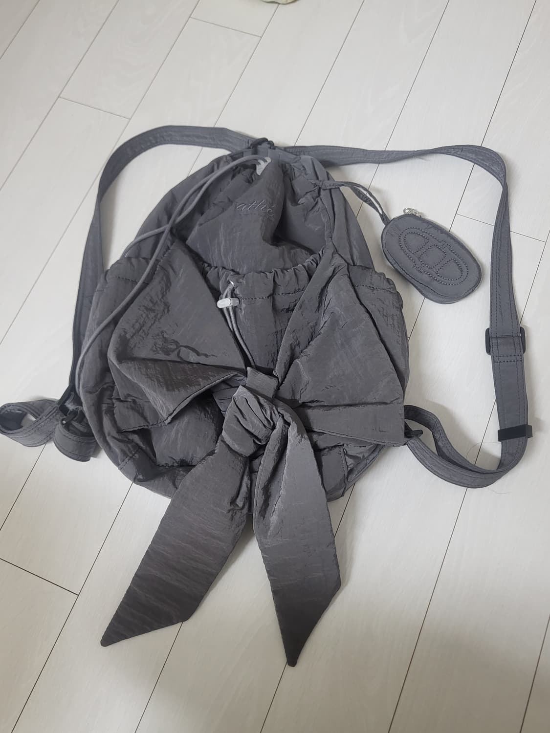 아떼 르봉 백팩 다크그레이 S 상품이미지3