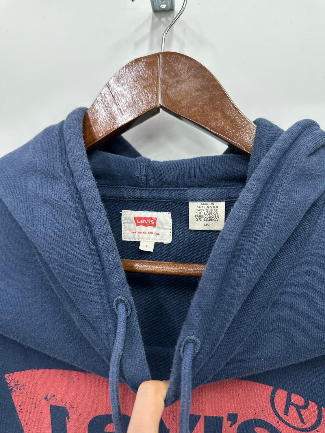 리바이스 네이비 후드티  상품이미지2
