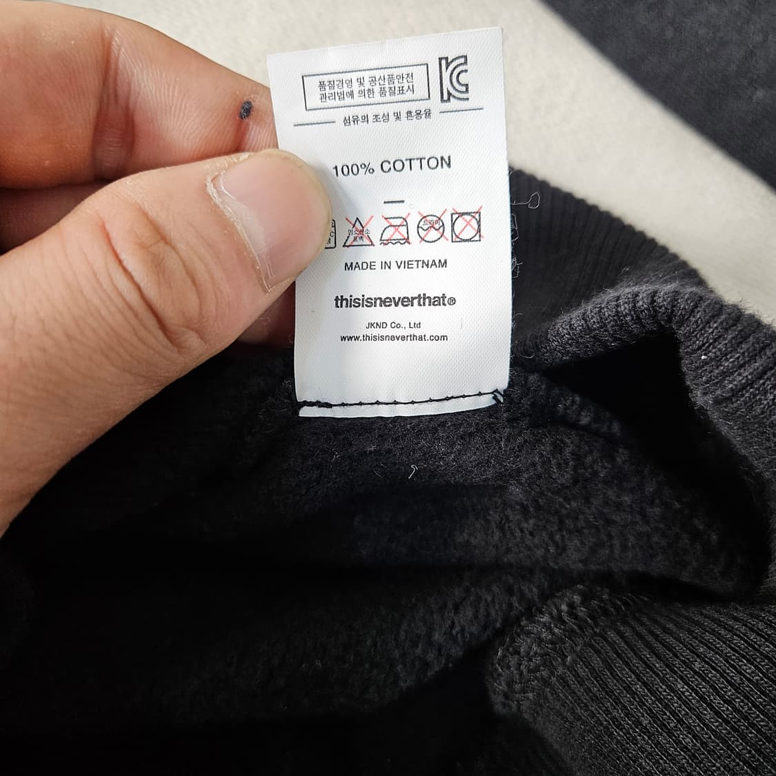 L 디스이즈네버댓 로고 맨투맨 0305Y 상품이미지5