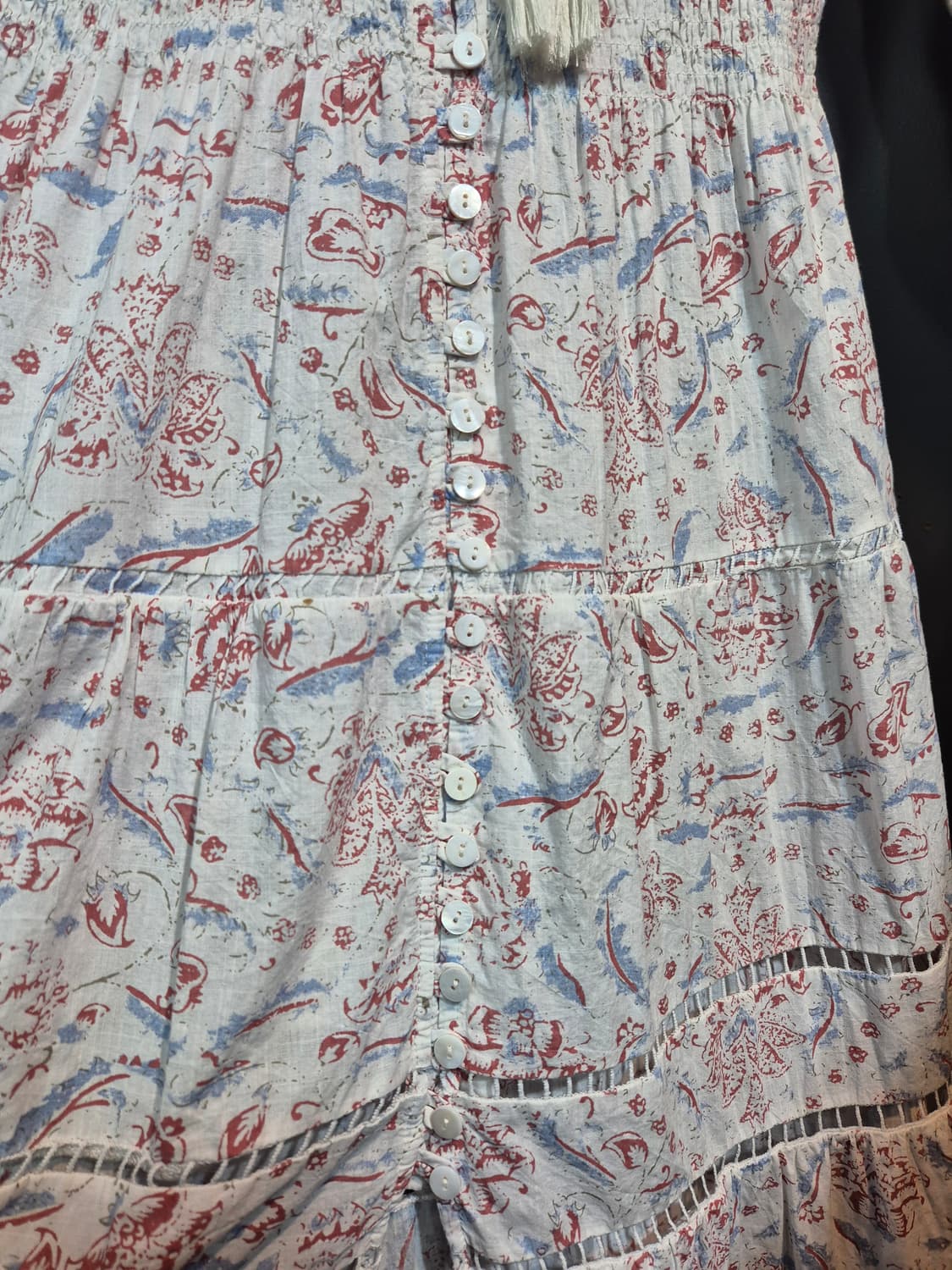 플라워 패턴 롱 원피스 55 66 상품이미지5