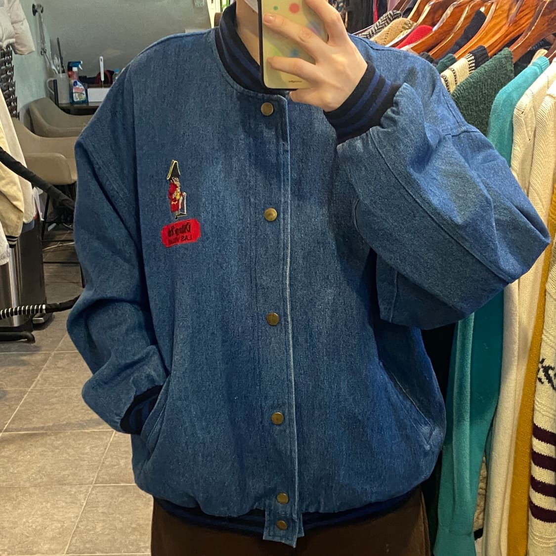 [NO.9] VTG 데님 바시티 자켓 상품이미지1