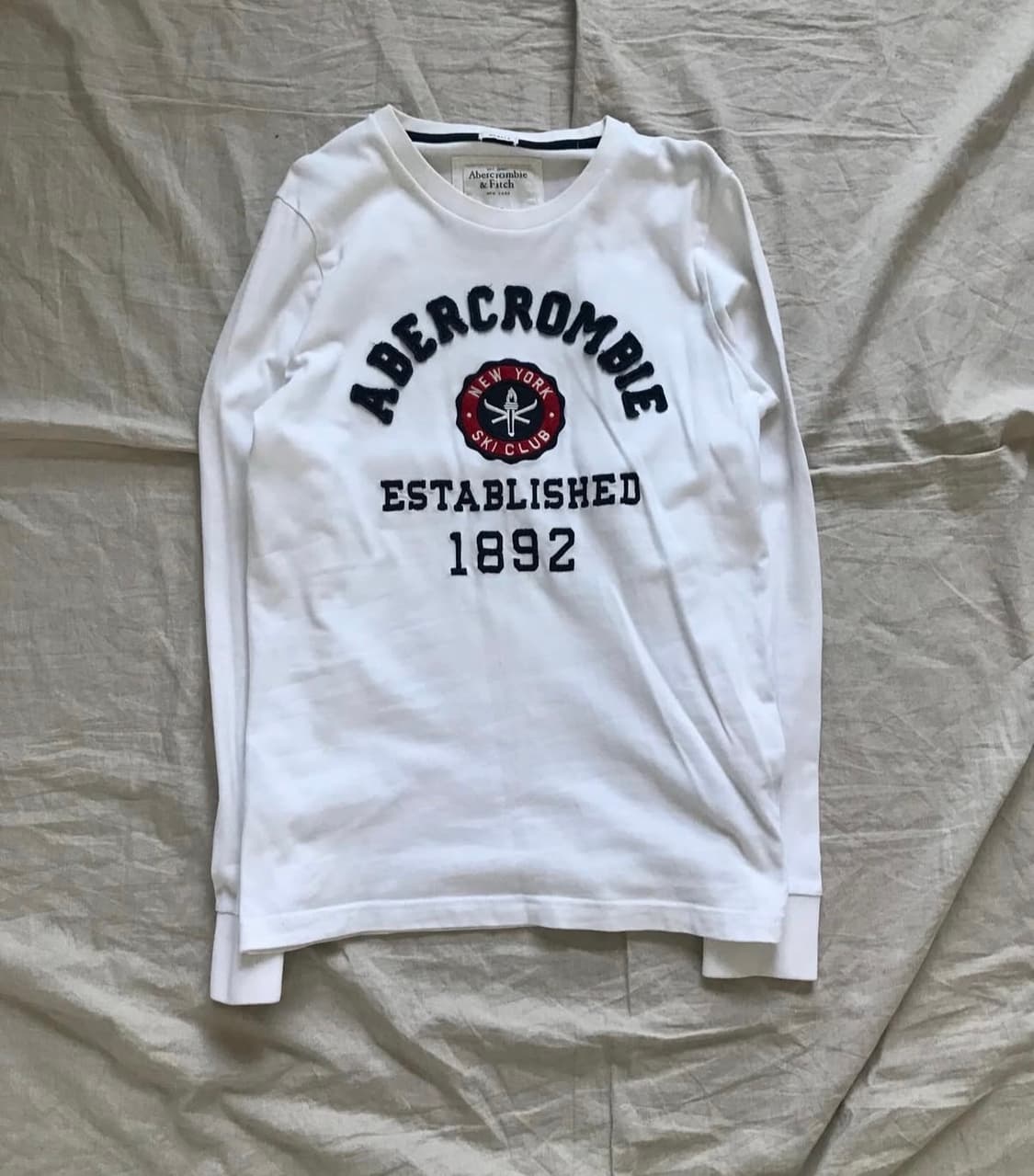 아베크롬비 롱슬리브 화이트 m 상품이미지2