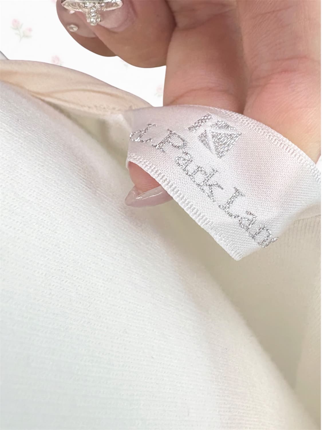 KarL Park Lane 살구 베이지 프릴 블라우스 탑 상품이미지4