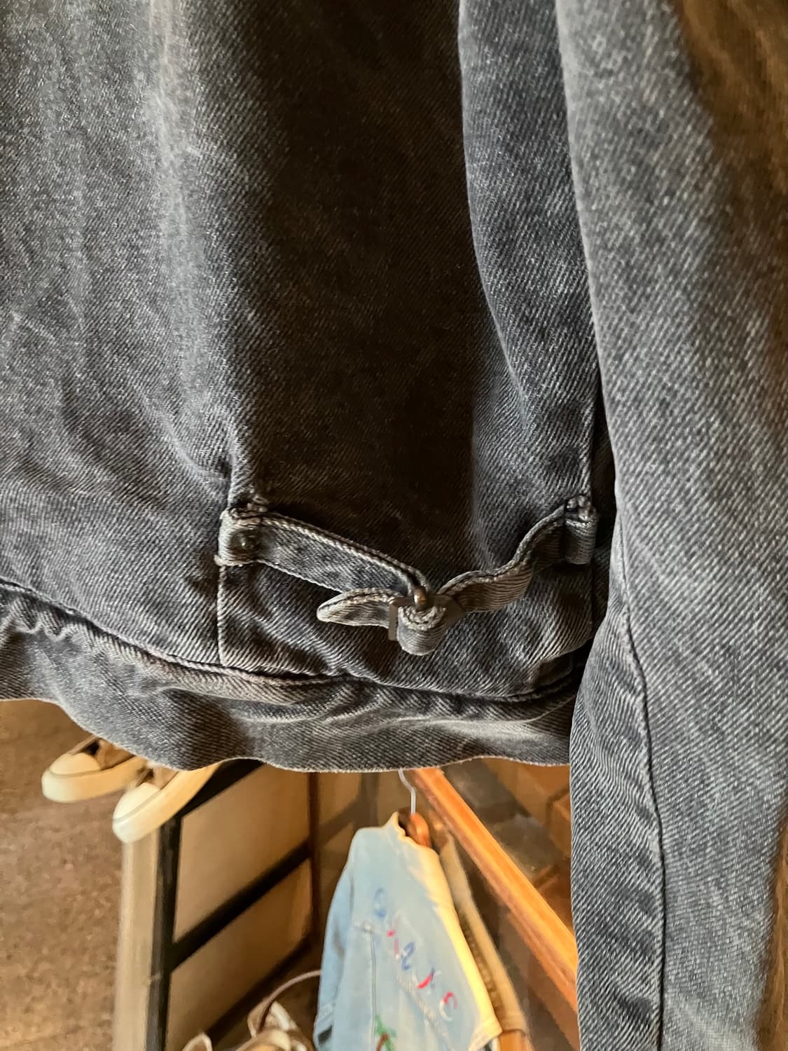 80s USA 폴로 랄프로렌 2세대 블랙 데님 자켓 상품이미지7