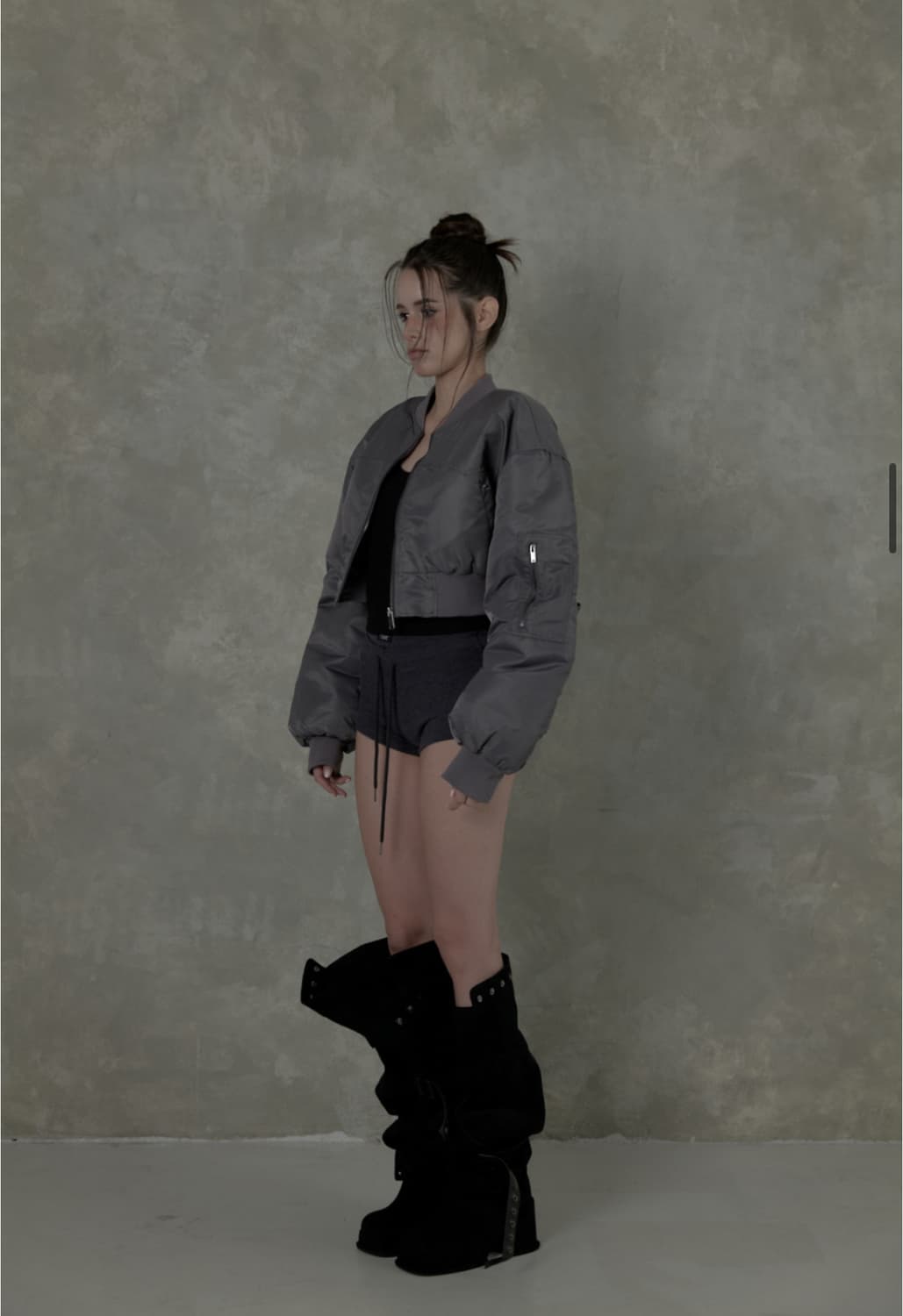 티유알이 muted bomber jacket gray 상품이미지5