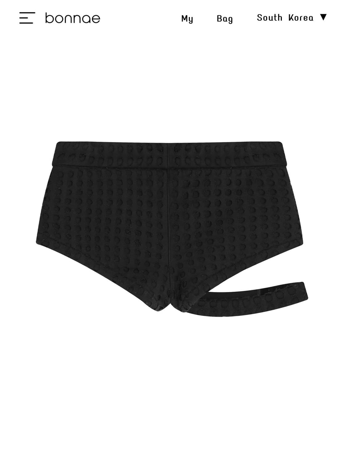 [새상품] 본네  Strap micro shorts (Black) 상품이미지2