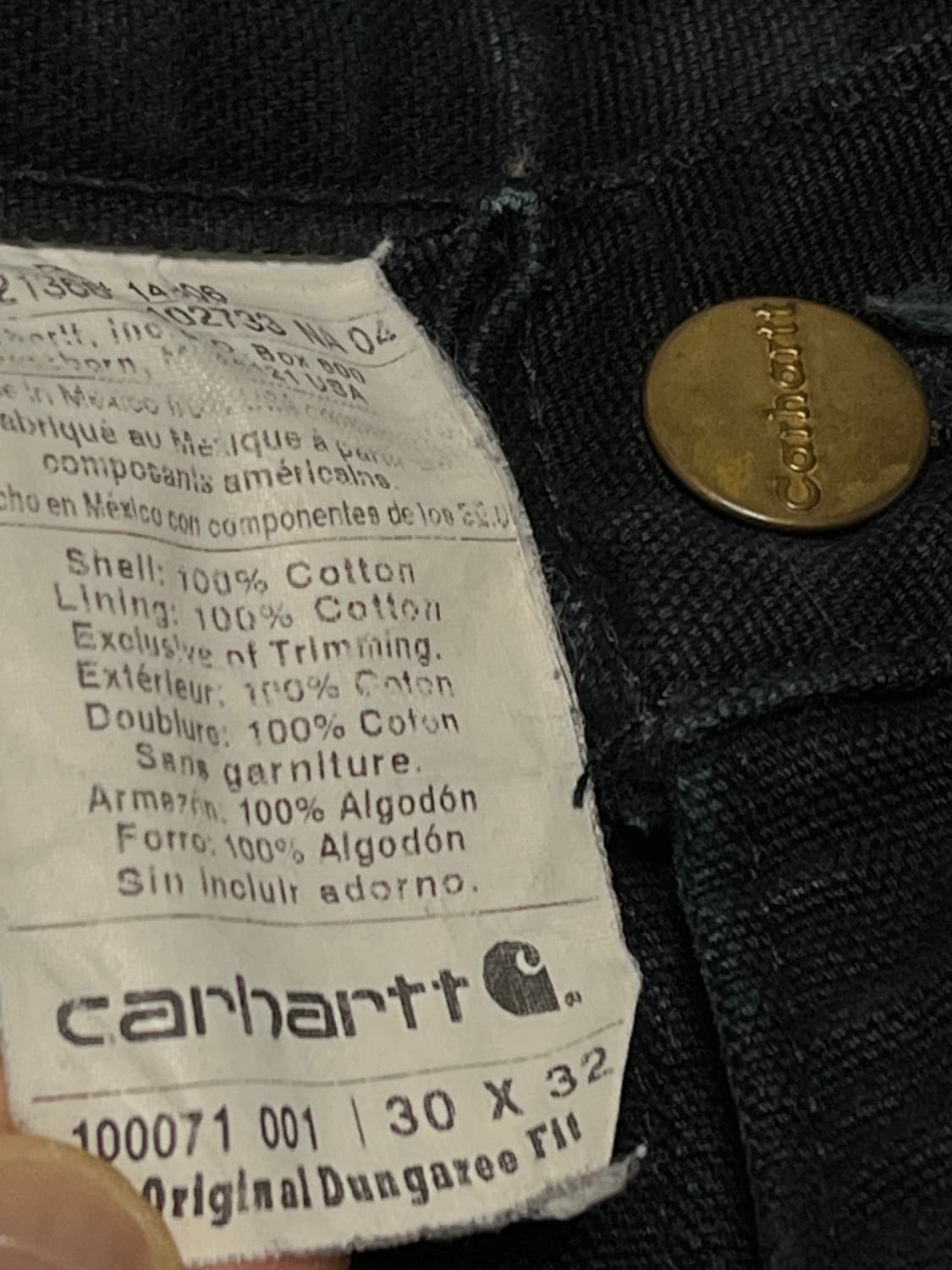 칼하트 더블니 워크팬츠 30x32 상품이미지5