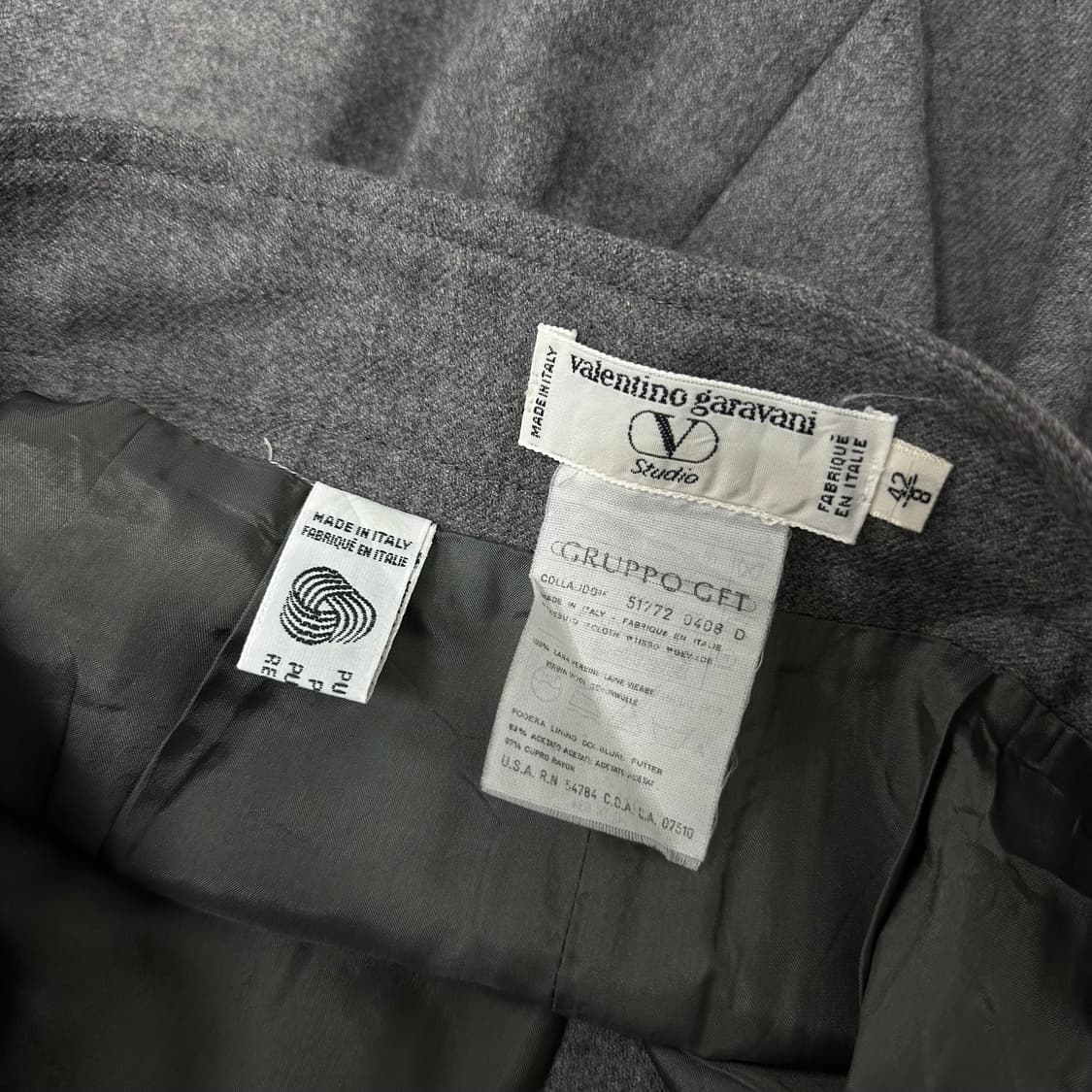 발렌티노 벨티드 디자인 랩스커트 상품이미지8