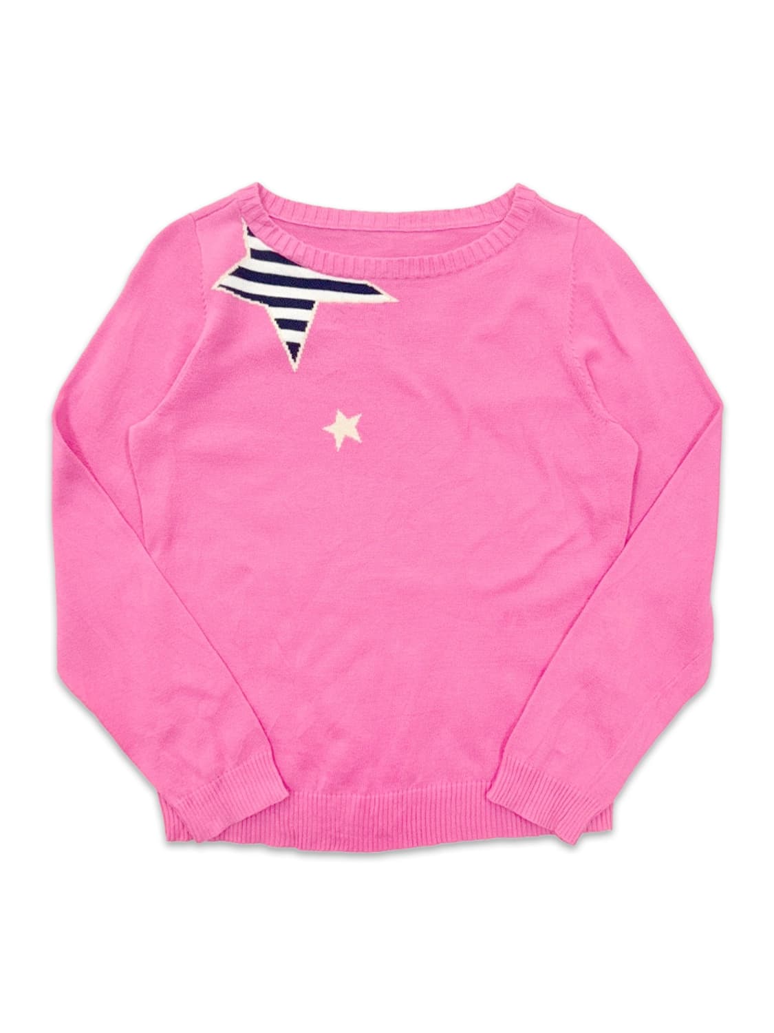 빈티지 핑크 스타 니트 상품이미지1