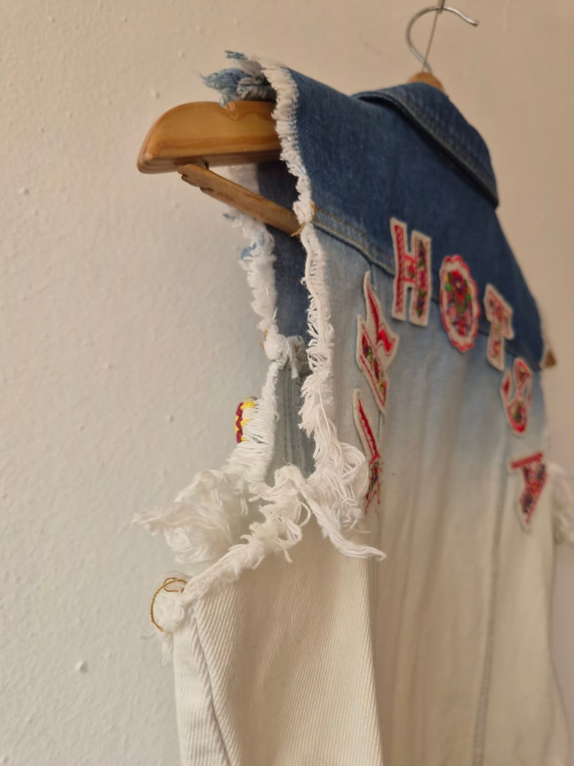 일본수입 Lunatic blue여성 데님조끼 FREE 상품이미지6