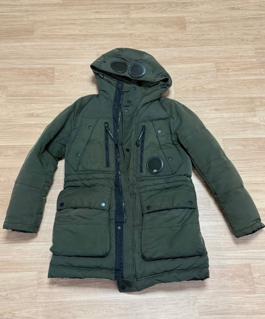 cp 컴퍼니 야상 고글 후드 패딩 밀리터리 상품이미지1