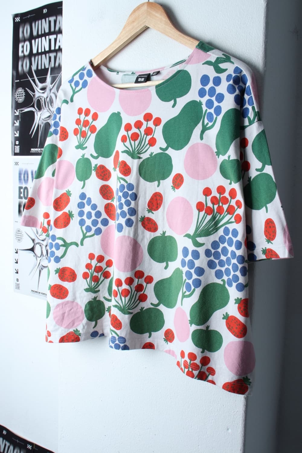 W(3XL) 유니클로 반팔 티셔츠 빅사이즈 마리메꼬 협업-H31268 상품이미지1
