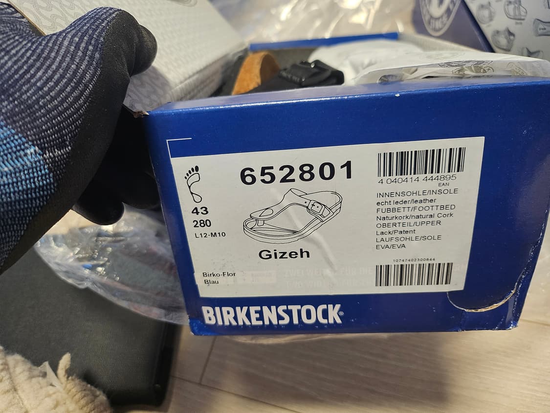 버켄스탁 Gizeh (기제) 블루 280 새상품 상품이미지1