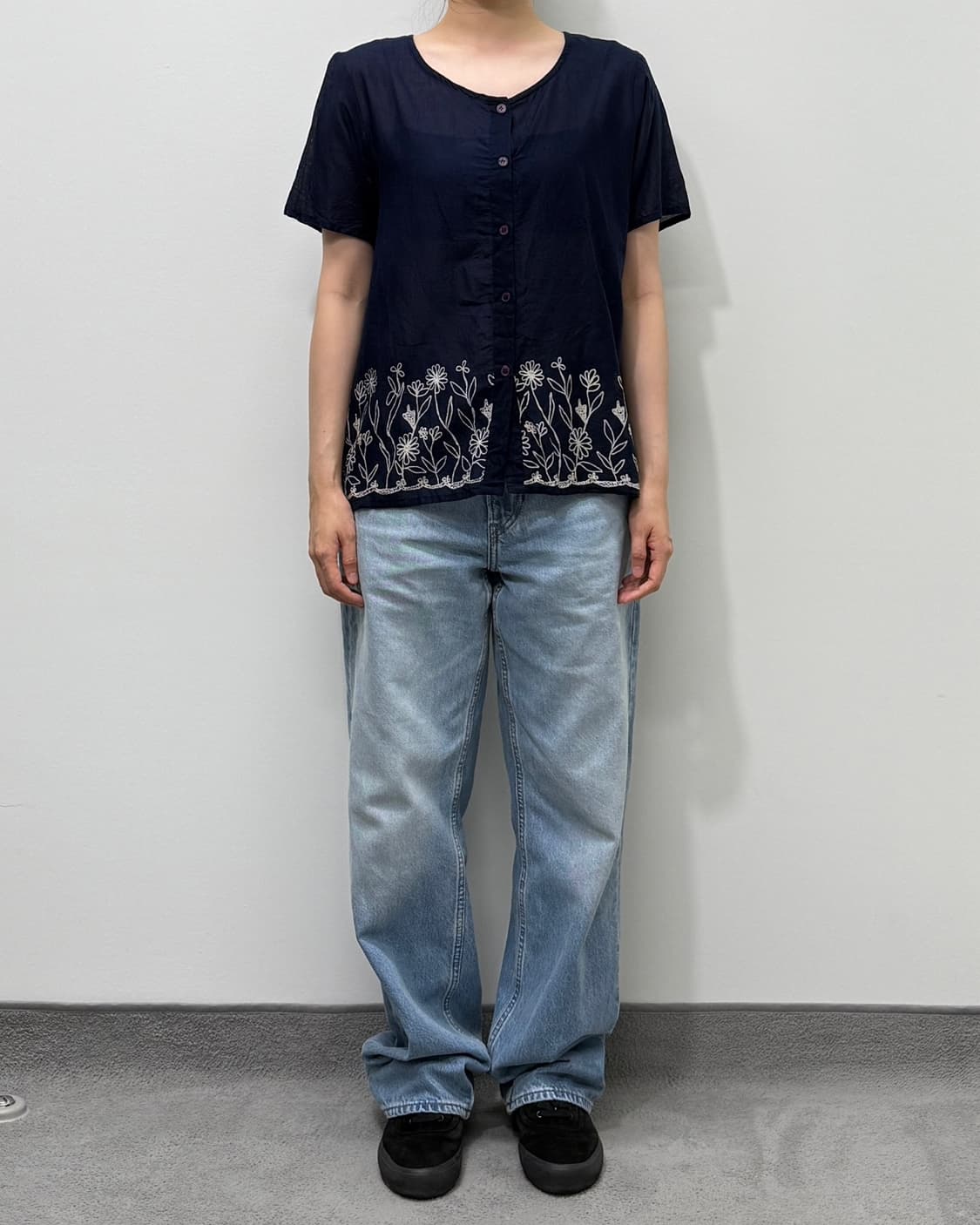 Sheer floral printed blouse 상품이미지9