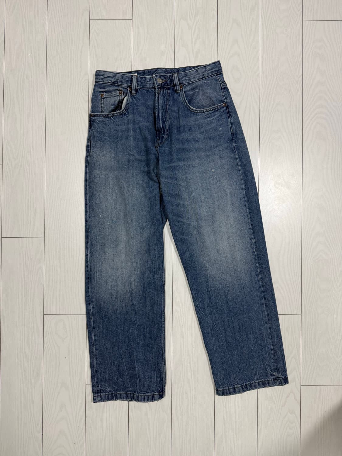 자라 루즈핏 와이드 데님팬츠 상품이미지5