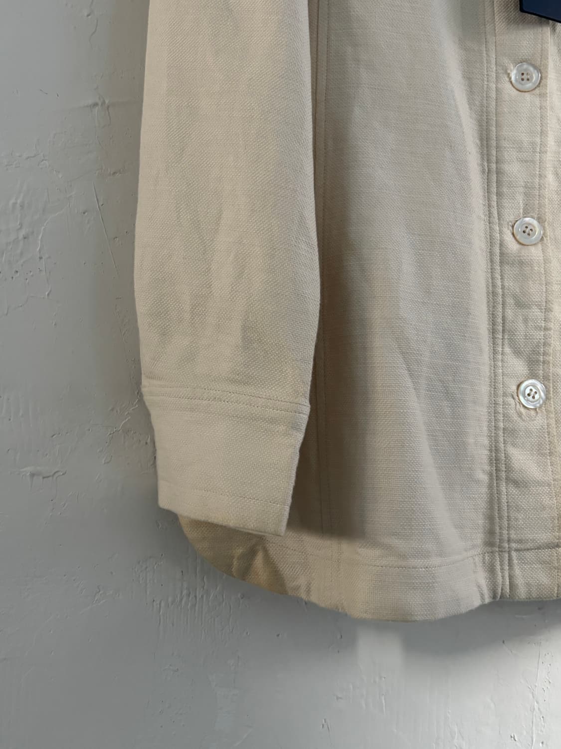 *새상품* Gant 아이보리컬러 싱글버튼 텍스쳐 셔츠 자켓 상품이미지5