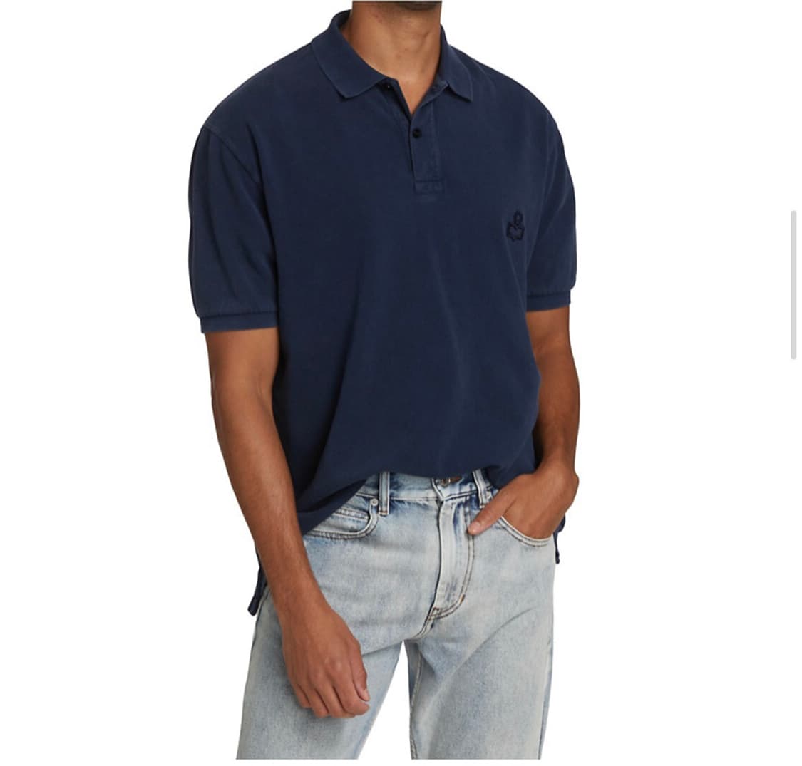 이자벨마랑 반팔 아나피코 폴로티 네이비 M사이즈 신품 상품이미지1