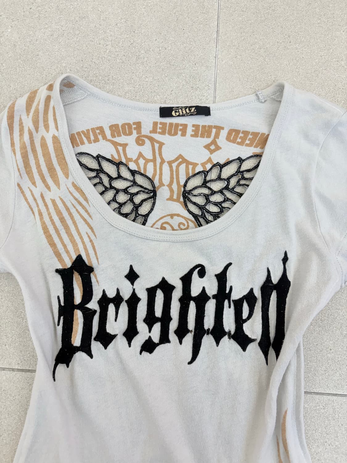 Glitz 시스루 날개 반팔 상품이미지3