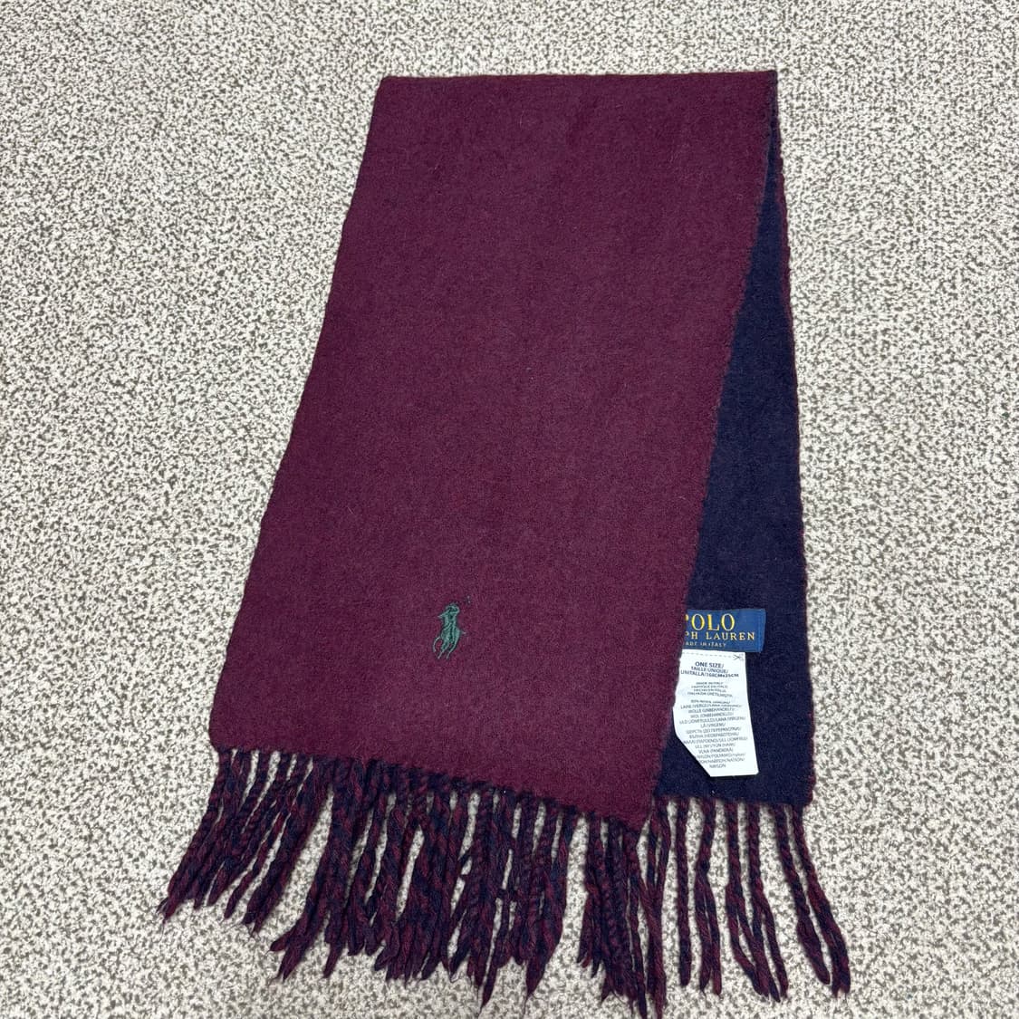 [택포,울80] 폴로 랄프로렌 이태리 투웨이 머플러 목도리 [A] 상품이미지1